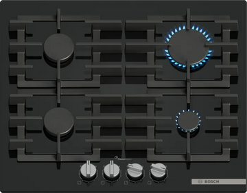 Bosch PPP6A6I40 60cm Series 6 Tempered Glass Gas Hob