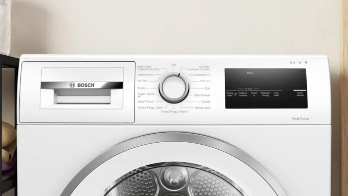 Bosch WTH85224GB 8kg Heat Pump Tumble Dryer - White