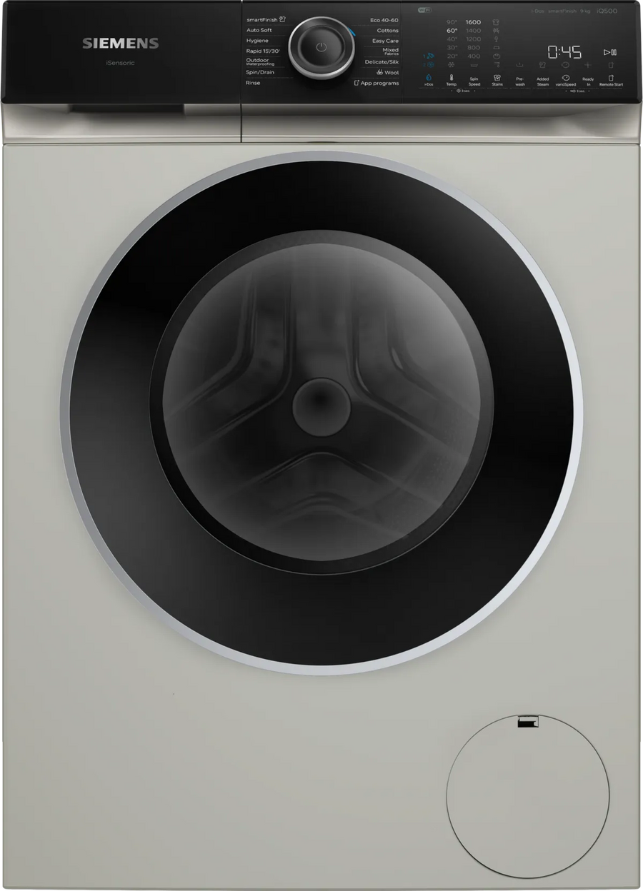 Siemens WG46H2AXGB iQ500 Washing machine 9 kg 1600 rpm, Silver inox