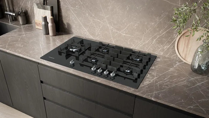 Siemens iQ500 EP9A6MI40 5 Burner 90cm Gas hob - Tempered Black Glass