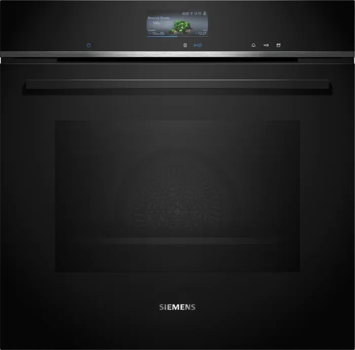 Siemens iQ700 HR776G1B1B Built-in Single Oven with Steam Function - Black