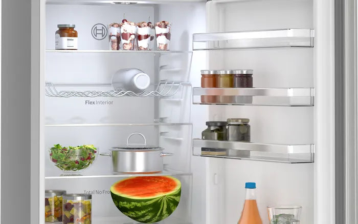 BOSCH Series 4 KGN392LAGG 70/30 Frost Free Fridge Freezer - Silver [Free 5-year parts & labour guarantee]