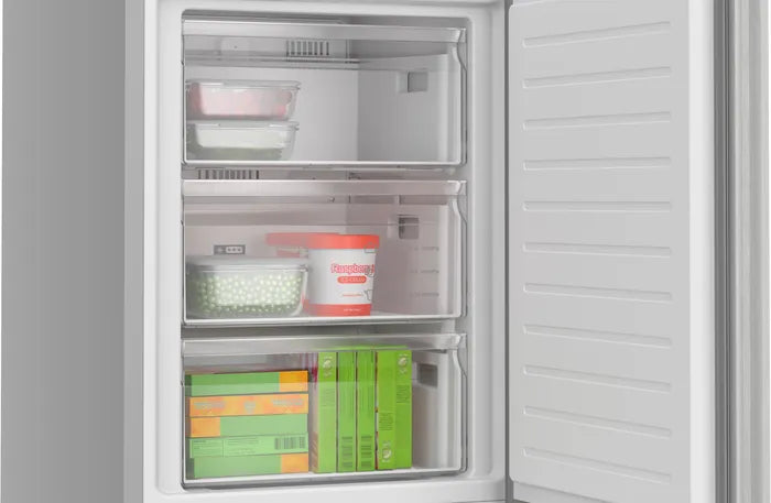 BOSCH Series 4 KGN392LAGG 70/30 Frost Free Fridge Freezer - Silver [Free 5-year parts & labour guarantee]