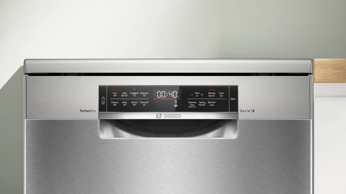 Bosch SMS6TCI02G Series 6 14-place setting dishwasher - Brushed Stainless Steel [Free 5-year guarantee]