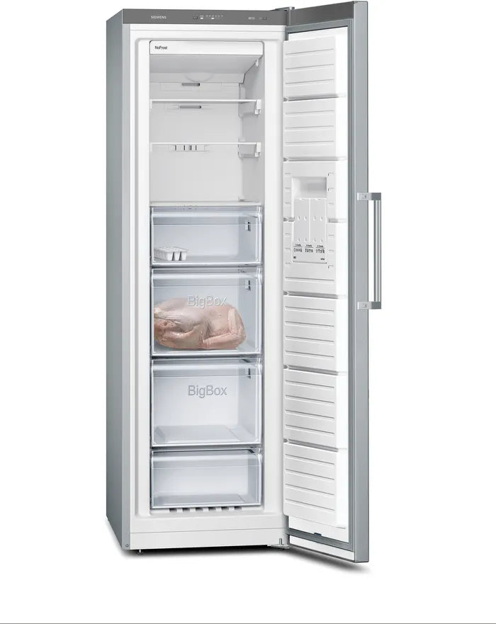 Siemens GS36NVIEPG IQ300 Freestanding Frost Free Freezer – Inox