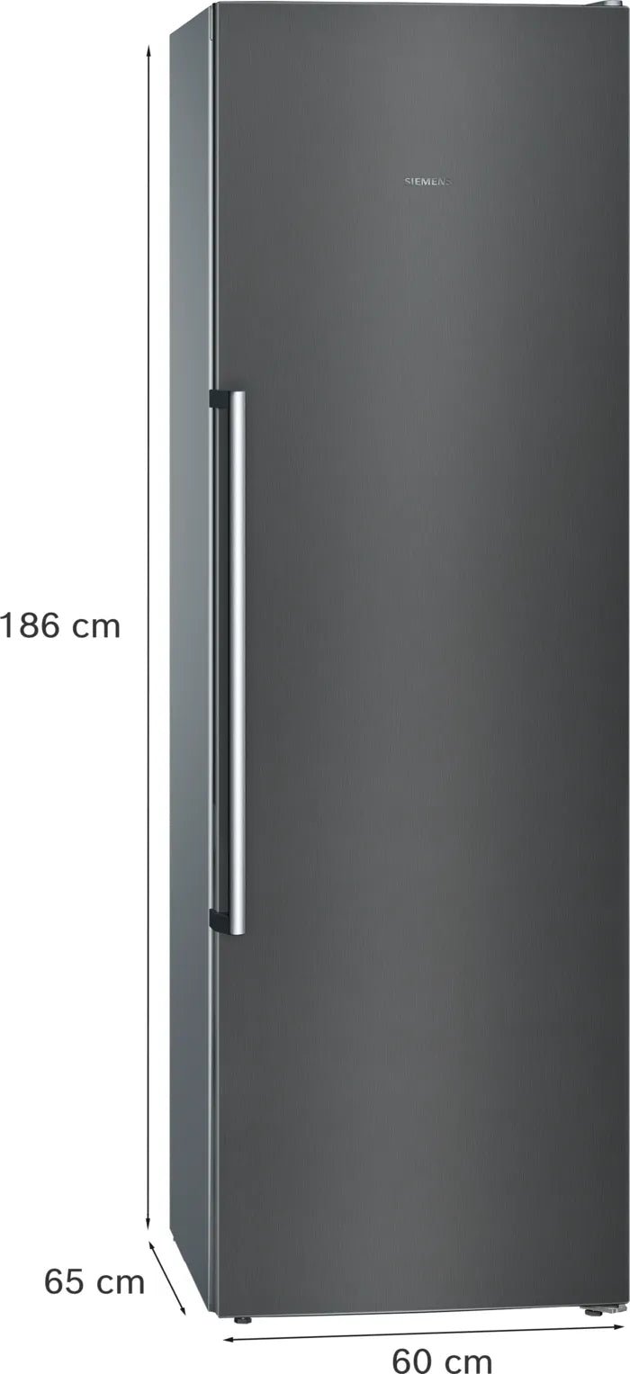 Siemens GS36NAXEP IQ500 Freestanding Frost Free Freezer – Black Steel [Anti Fingerprint]