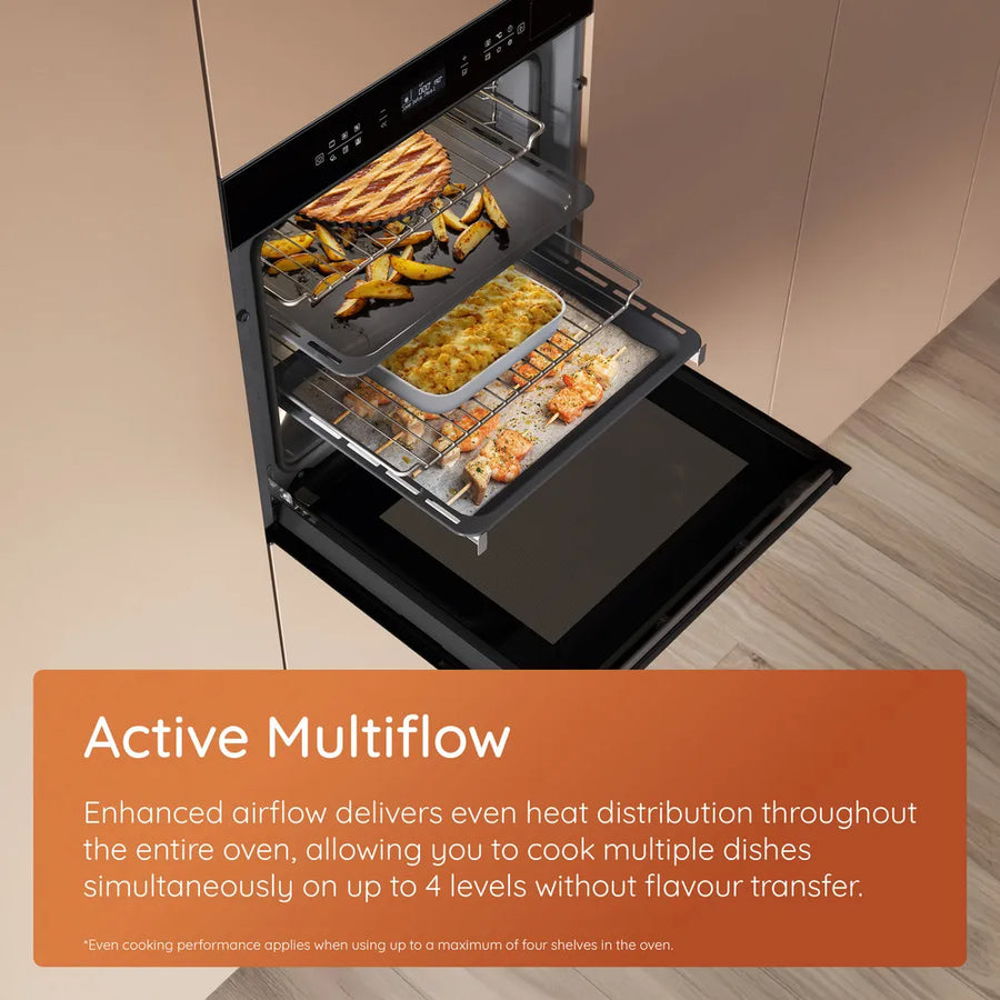 Hotpoint HOI4S8PM0BUK Pyrolytic Clean Built-in AirFry single oven - Black