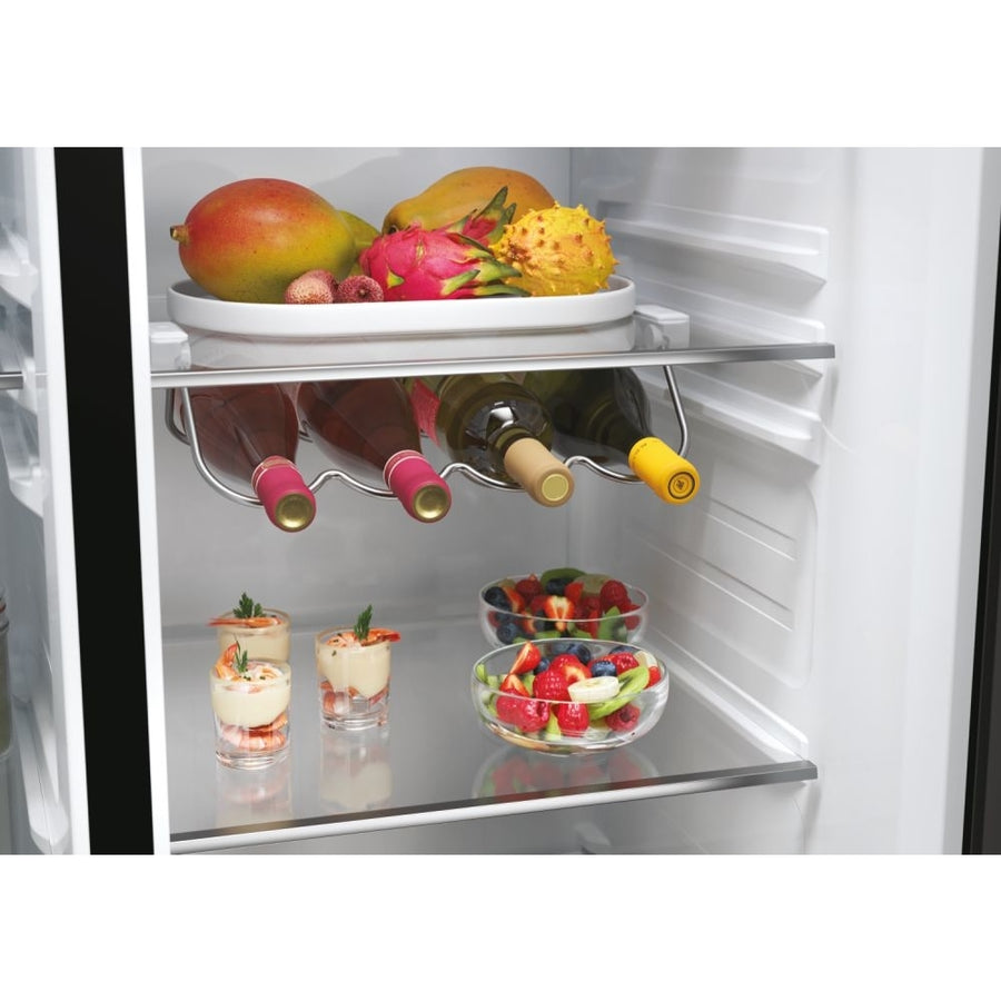Haier HSW59F18EIPT Plumbed ice & water American style fridge freezer - Black