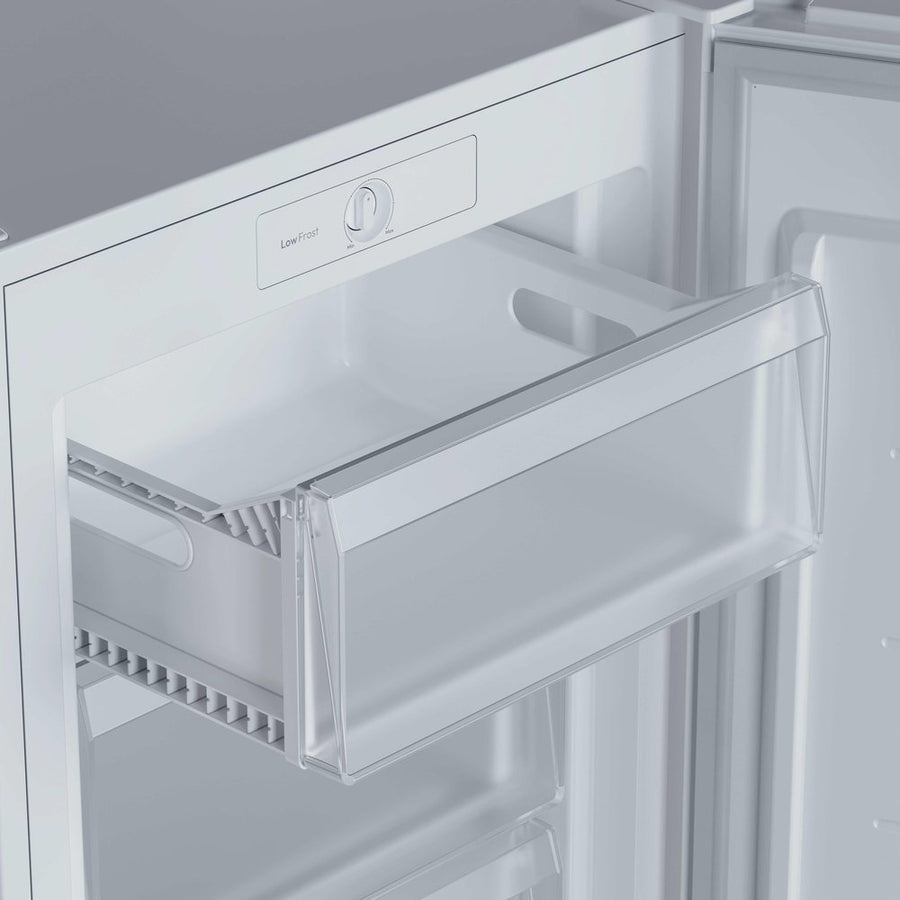 Hoover HONUQ2L58EWH 55cm Low Frost Freestanding Undercounter Freezer - Outbuilding Suitable
