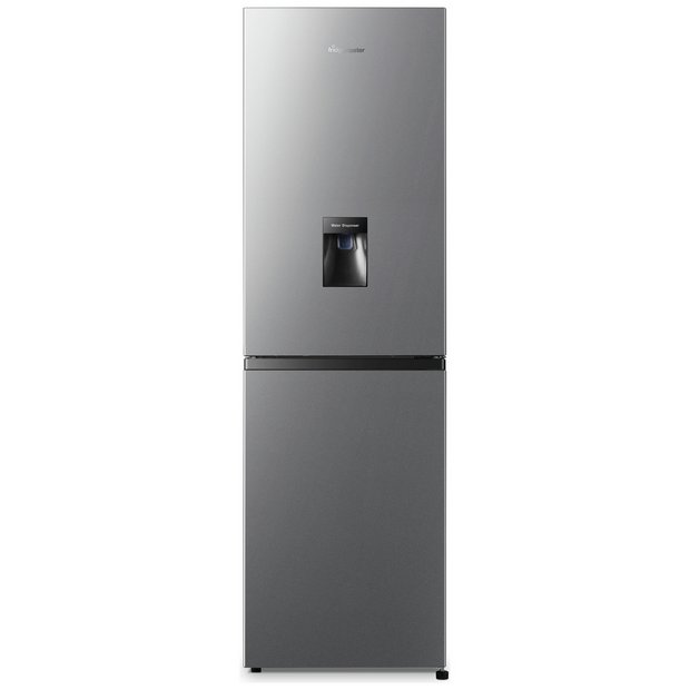 Fridgemaster MC55240DES 50/50 Fridge Freezer With Water Dispenser - Silver