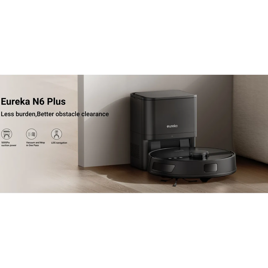 Eureka N6 plus NERN6PLUSBK Robotic Vacuum Cleaner - Black