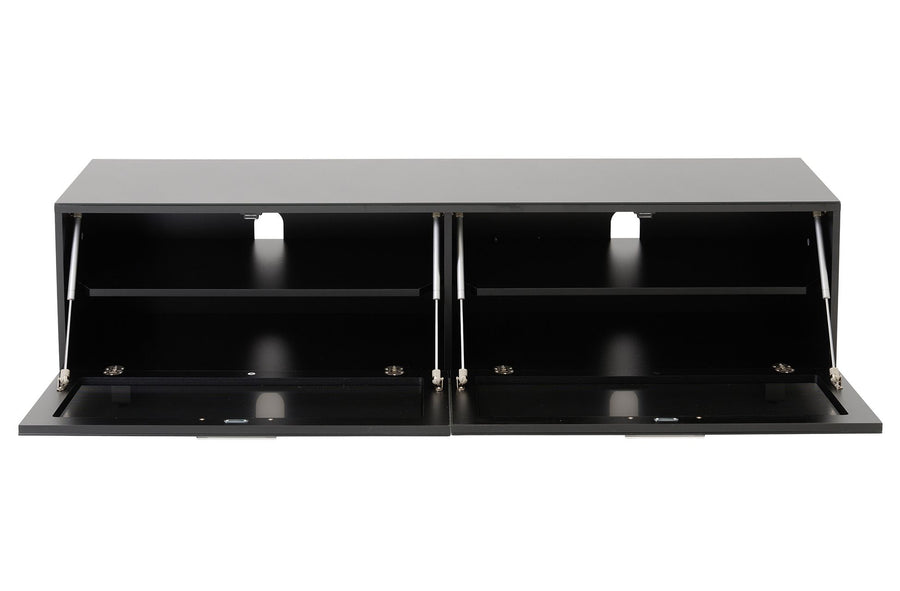 TTAP Sorrento Gloss Black 160cm Wide TV Cabinet (SOR-1600-BLK)