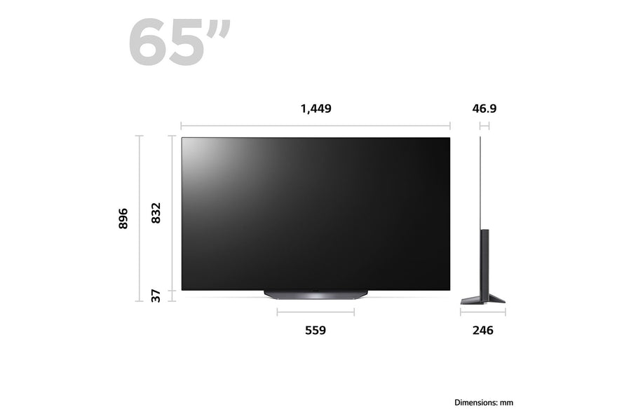 LG OLED65B36LA 65'' OLED 4K Ultra HD HDR Smart TV Freeview Play Freesat