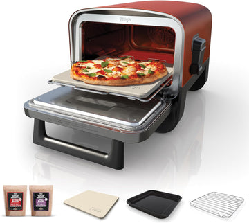 Ninja OO101UK Woodfire electric outdoor oven, Artisan Pizza maker and BBQ Smoker