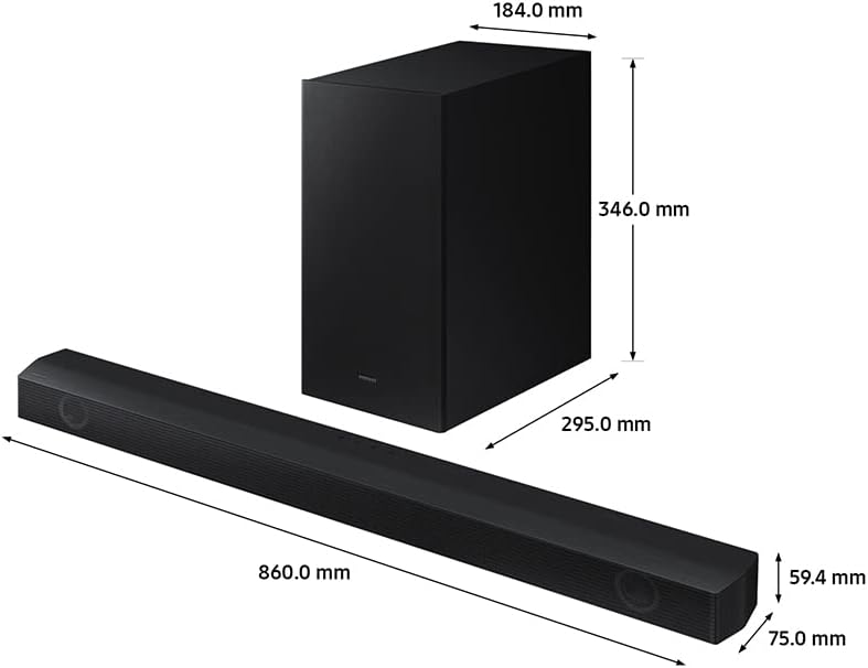 SAMSUNG HW-B530/XU 2.1 Wireless Sound Bar & Subwoofer