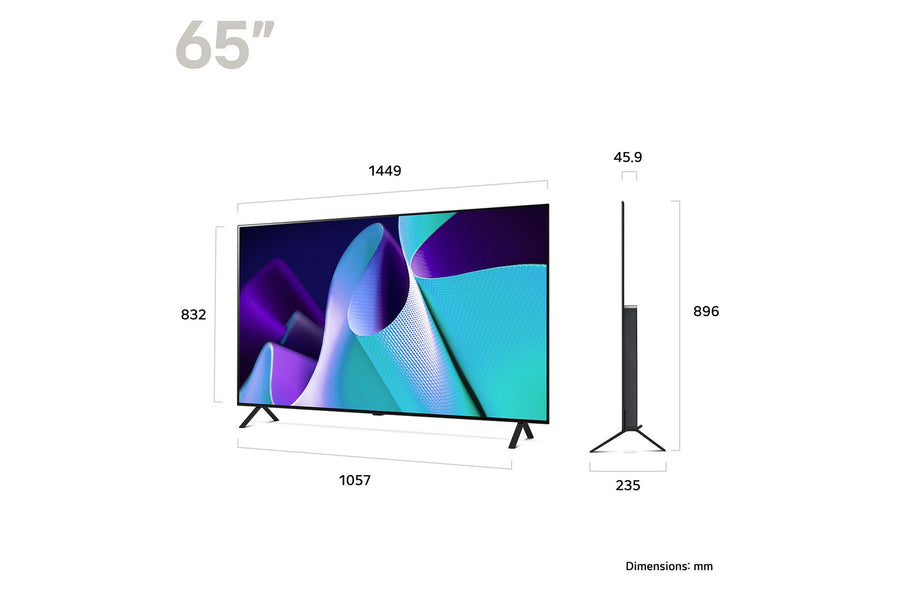 LG OLED65B42LA 65'' OLED 4K Ultra HD HDR Smart TV Freeview Play Freesat [Free 5-year guarantee]