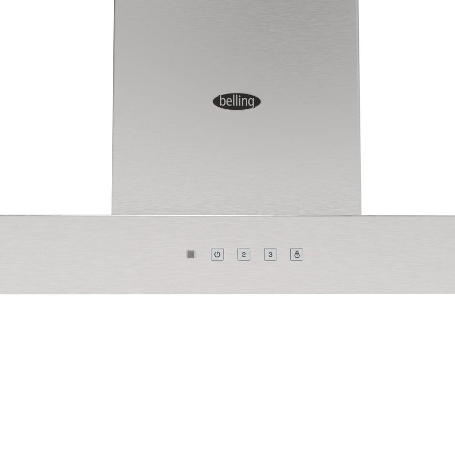 Belling CC90CHIMTSS 90cm Chimney Hood - Stainless Steel