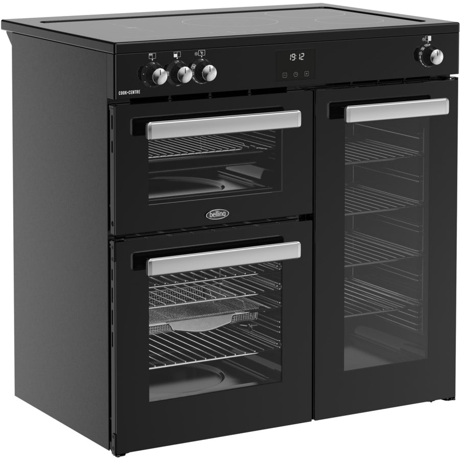 Belling CC90EI BLK Cookcentre 90cm Induction Range Cooker - Black