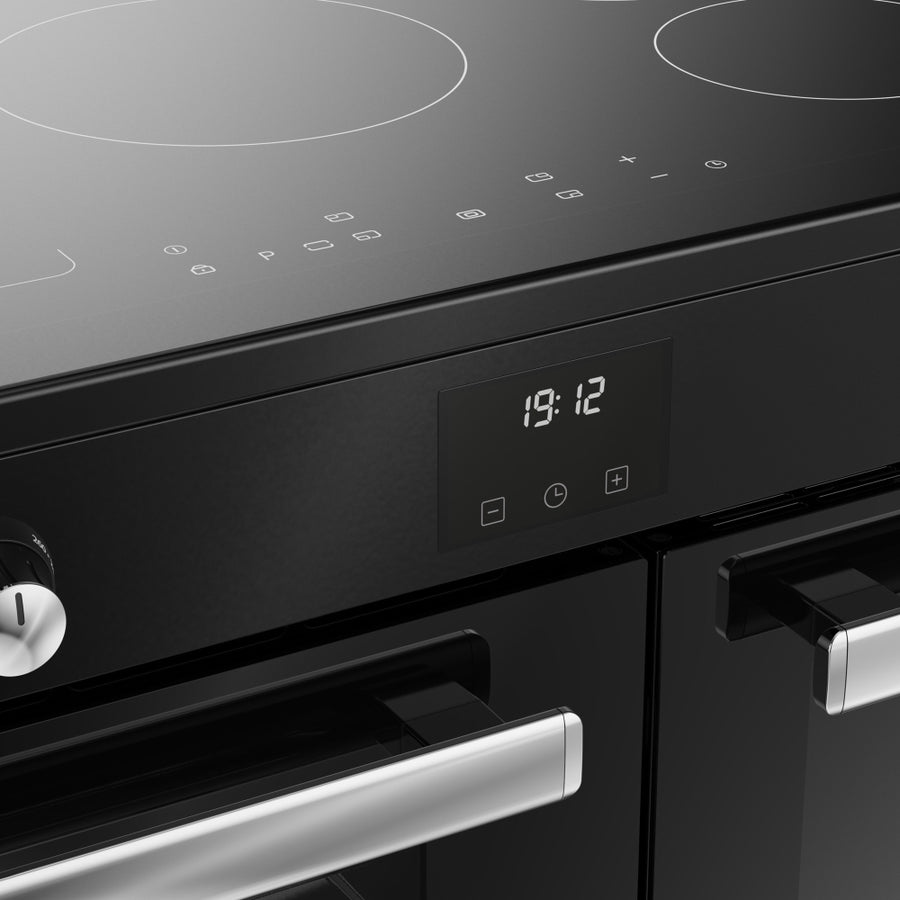 Belling CC90EI BLK Cookcentre 90cm Induction Range Cooker - Black