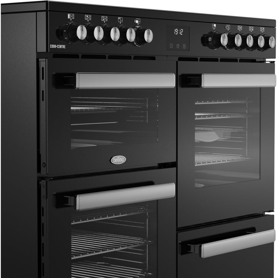 Belling CC100E BLK Cookcentre 100cm Ceramic Range Cooker - Black