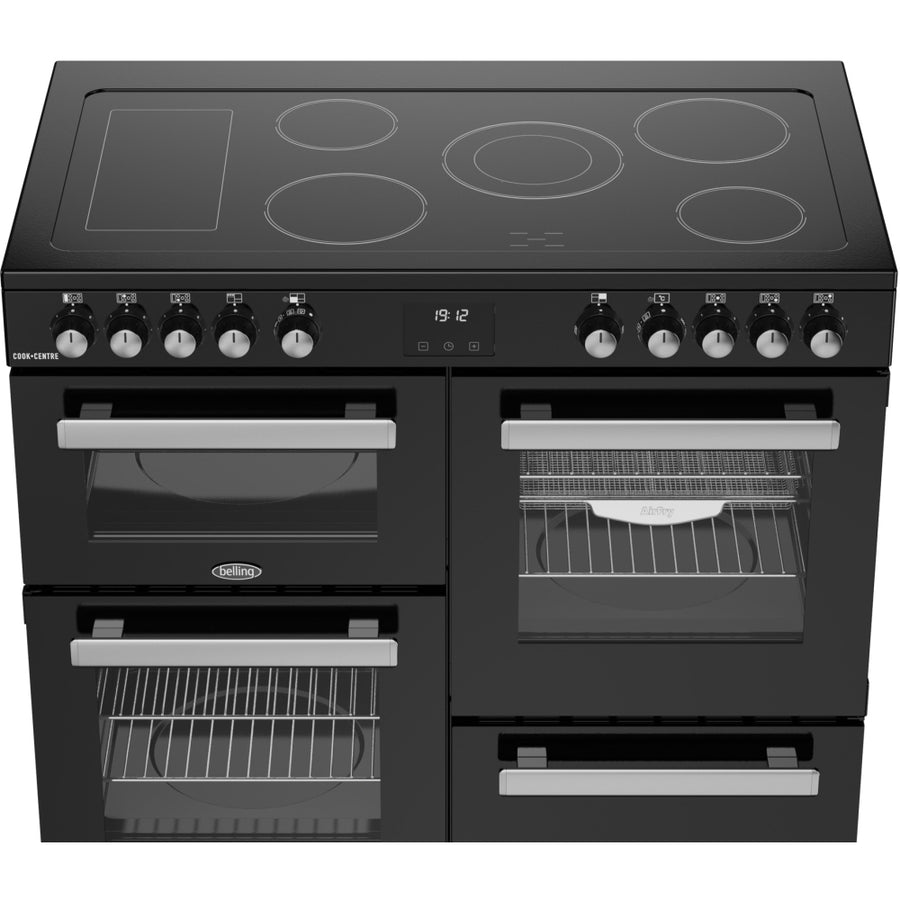 Belling CC100E BLK Cookcentre 100cm Ceramic Range Cooker - Black