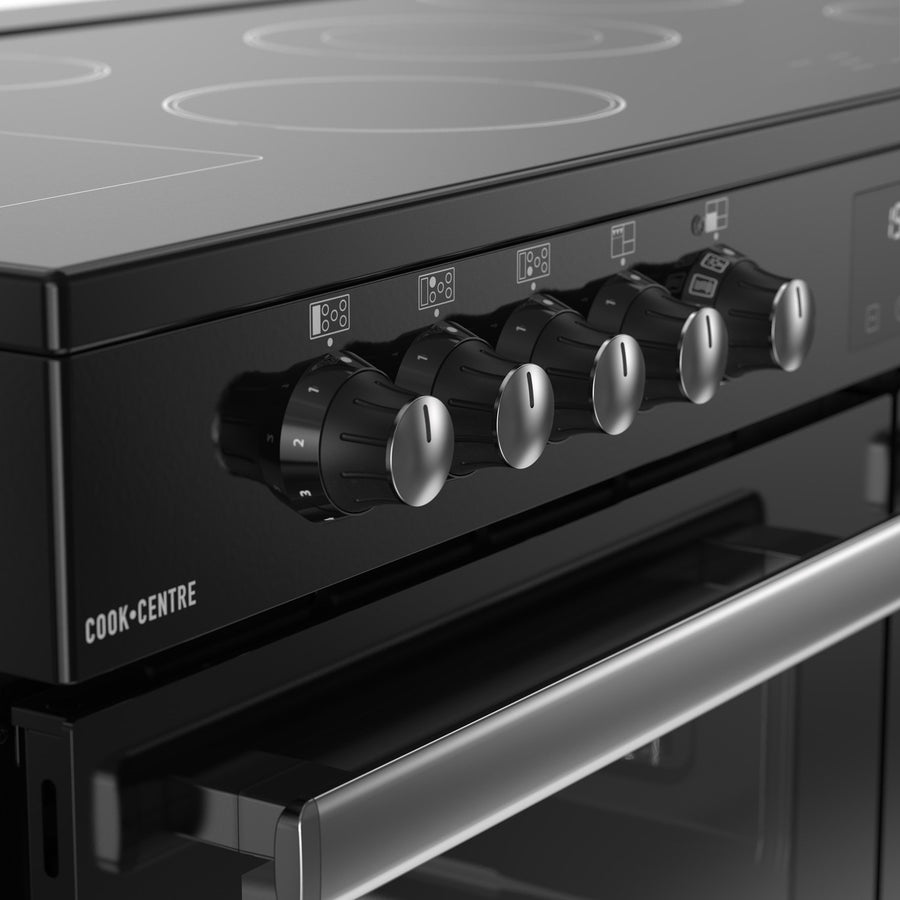 Belling Cookcentre CC110E BLK 110cm Ceramic Range Cooker - Black