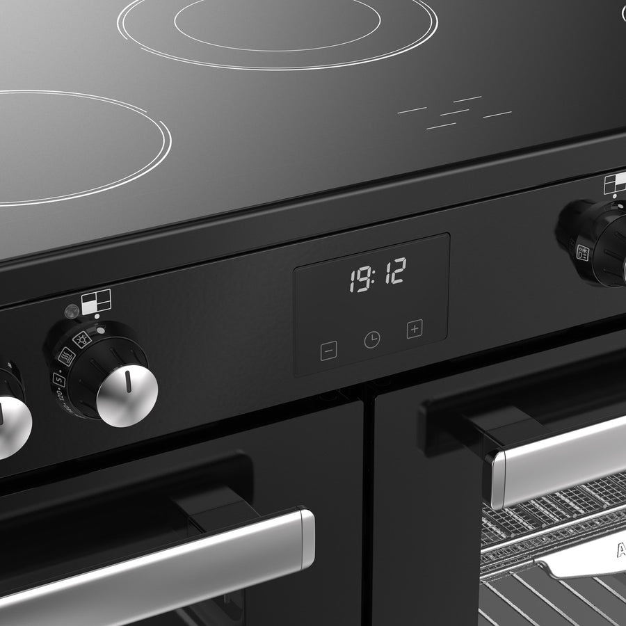 Belling Cookcentre CC110E BLK 110cm Ceramic Range Cooker - Black