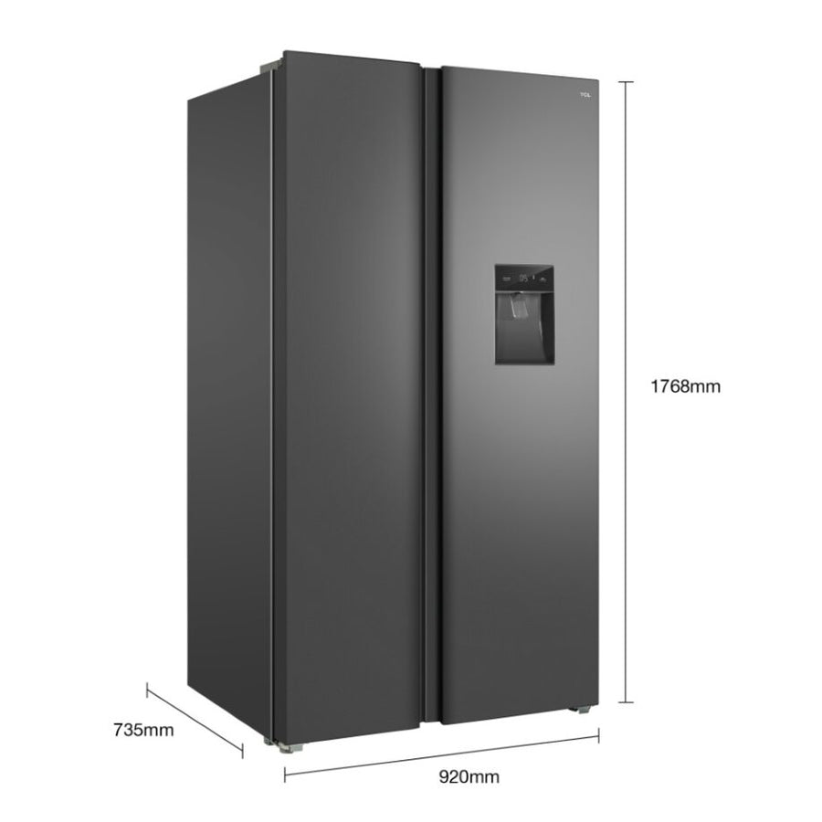 TCL RP631SSE0UK American Style Fridge Freezer with Water Dispenser