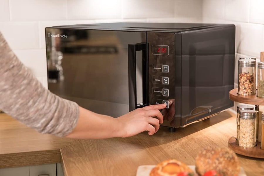 Russell Hobbs RHEM2301B 800W Flatbed Solo Microwave - Black
