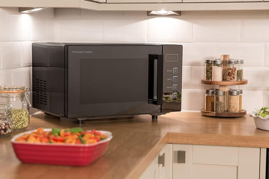 Russell Hobbs RHEM2301B 800W Flatbed Solo Microwave - Black