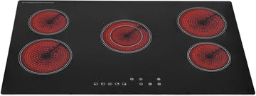 SIA CERH90BL 90cm 5 zone Ceramic Hob