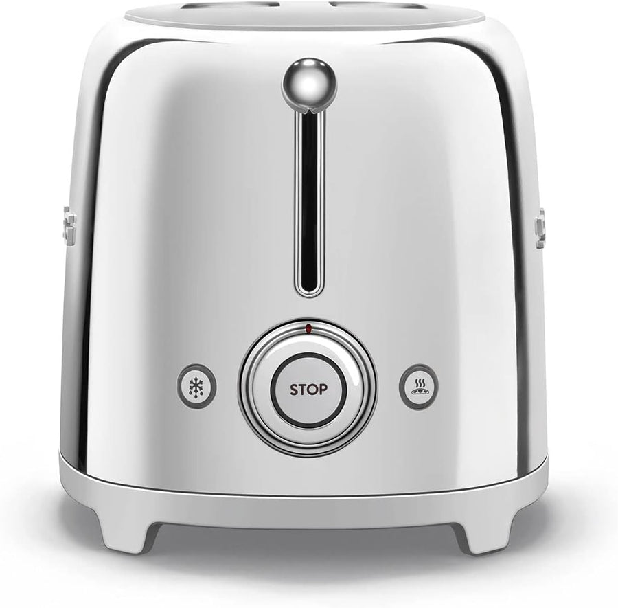 Smeg TSF01SSUK 50's Retro Style Toaster In Stainless Steel