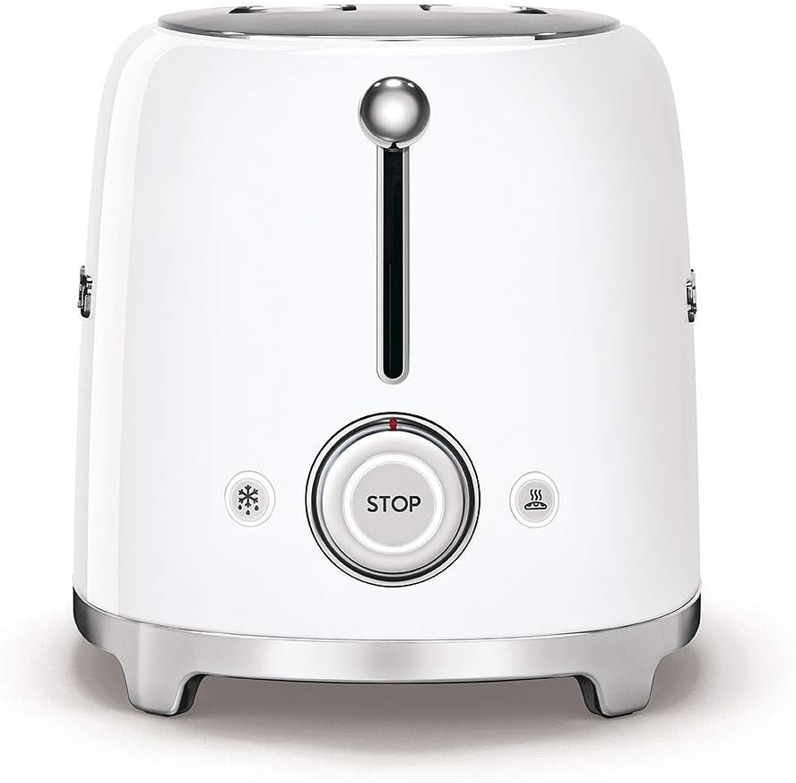 Smeg TSF01WHUK 50's Retro Style 2 slice Toaster - White