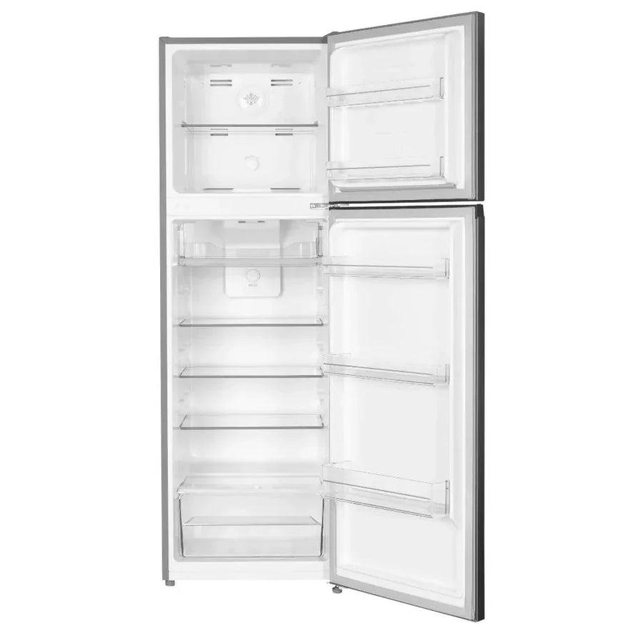 Belling BFF250BKIX 55cm Top Mount Fridge Freezer - Black Steel