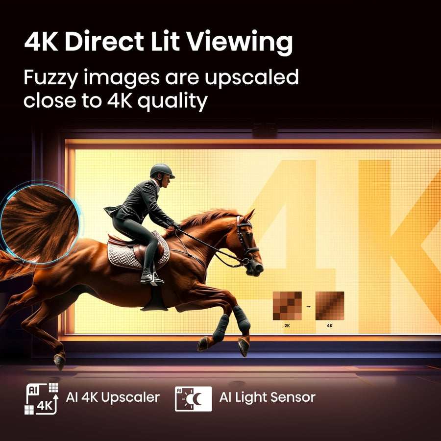 Hisense 55E6QTUK 55'' 4K UHD HDR LED TV with Freely