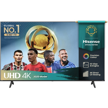 Hisense 55E6QTUK 55'' 4K UHD HDR LED TV with Freely