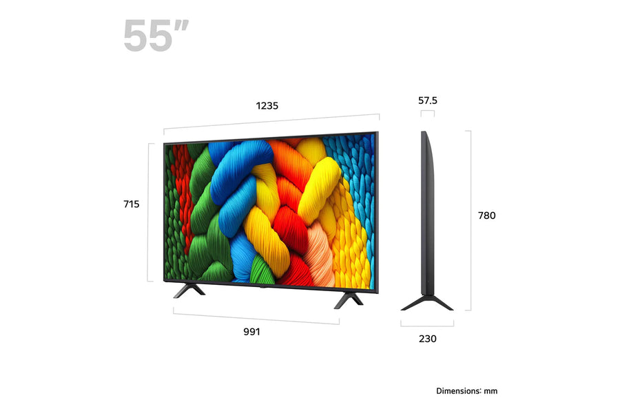 LG 55NANO80A6B 55'' 4K UHD HDR Nanocell TV