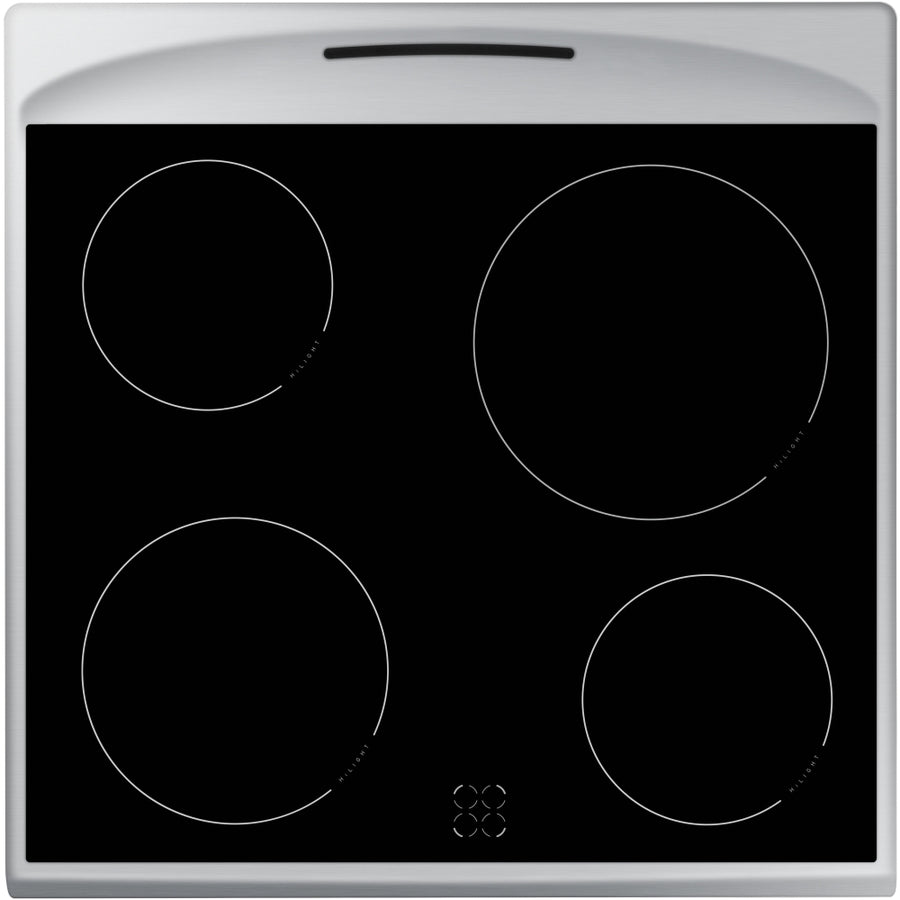Amica AFC601SS 60cm Single Cavity Ceramic Hob - Stainless Steel