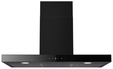 Cata UBSBOX90BK 90cm T-Bar Chimney Hood - Black