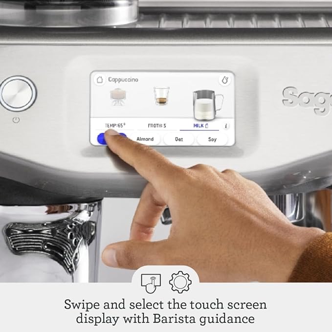 Sage SES881BST4GUK1 Barista touch Impress Bean to Cup Coffee machine - Black Stainless Steel