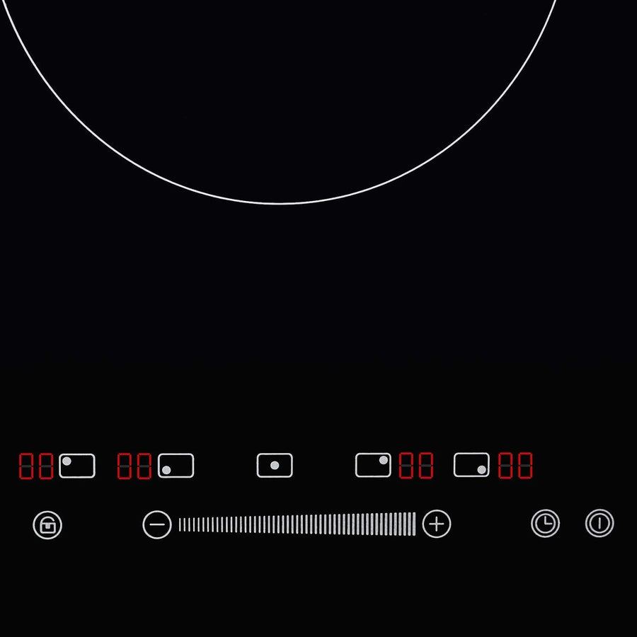 SIA INDH75BL 75cm 5 zone Induction Hob