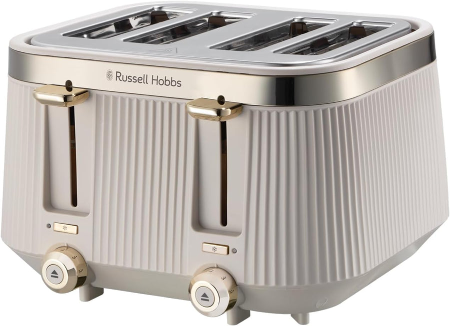Russell Hobbs 26771 Brontë 4-slice toaster - Stone – Basil Knipe Electrics