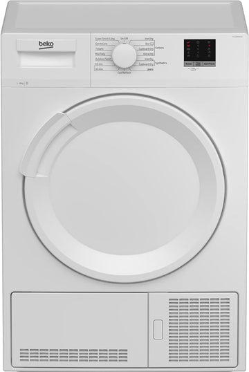Beko DTLCE80051W 8kg Sensor drying Condenser Tumble Dryer - White