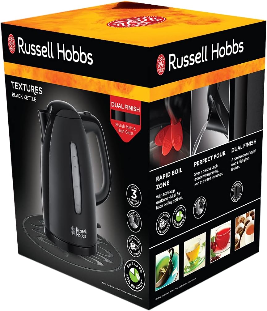 Russell Hobbs 21271 Textures Kettle - Black