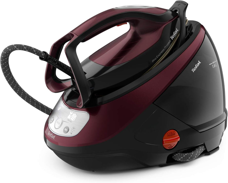 TEFAL Tefal Pro Express Protect GV9230 High Pressure Steam Generator Iron / Black & Burgundy