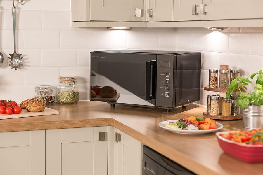 Russell Hobbs RHEM2301B 800W Flatbed Solo Microwave - Black
