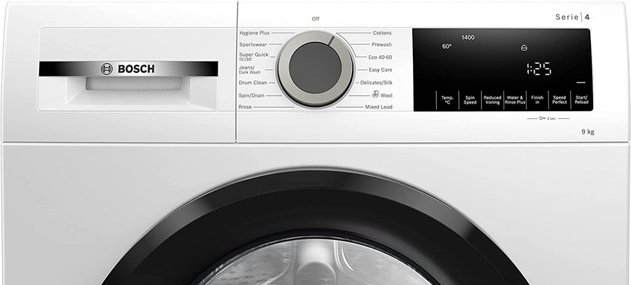 BOSCH Series 4 WGG04409GB 9 kg 1400rpm Washing Machine - White [Free 5-year parts & labour guarantee]