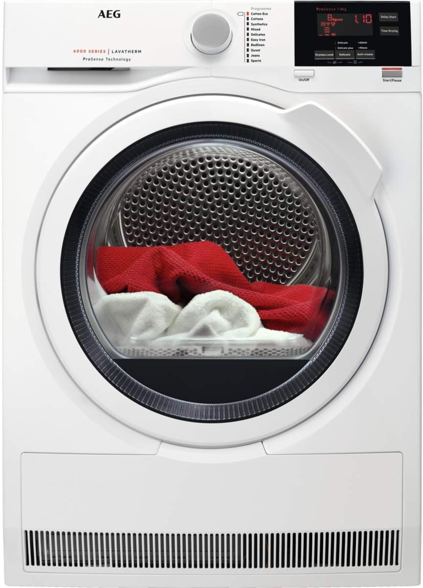 AEG prosense condenser tumble dryer T6DBG82IN 