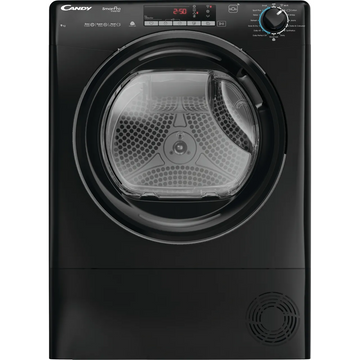Candy CROE C9TBEB-80 9kg Condenser Tumble Dryer - Black [Water Container In Door]