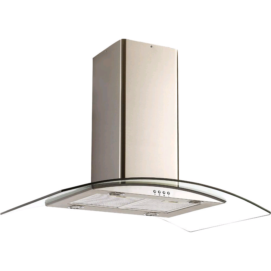Candy CGI96NX 90cm Curved Glass Island Hood